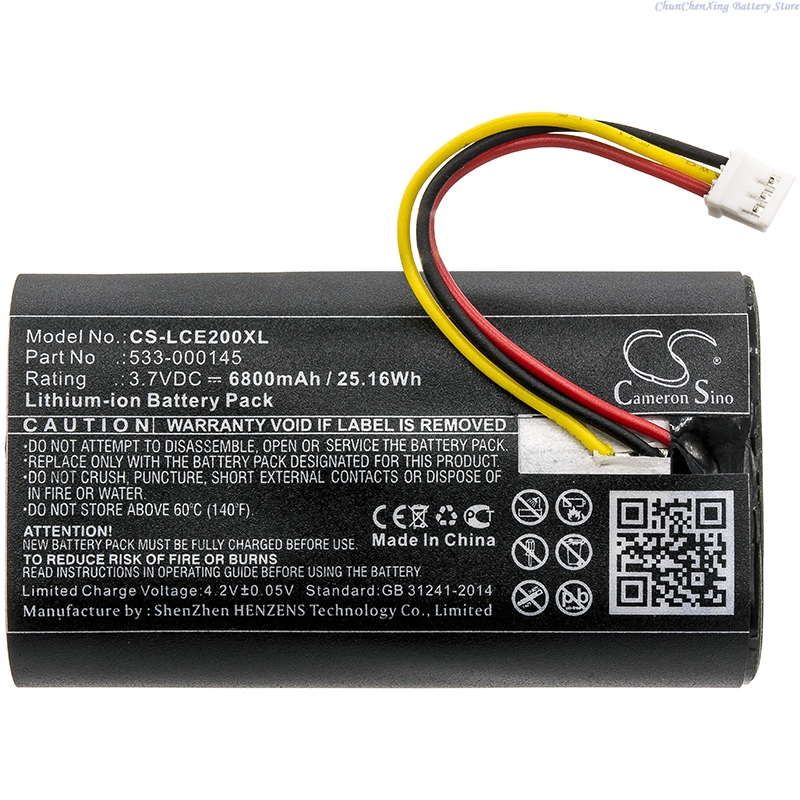 Home Security Battery Replacement - 100% 새 제품 3.7V 5200/6800mAh 교체용