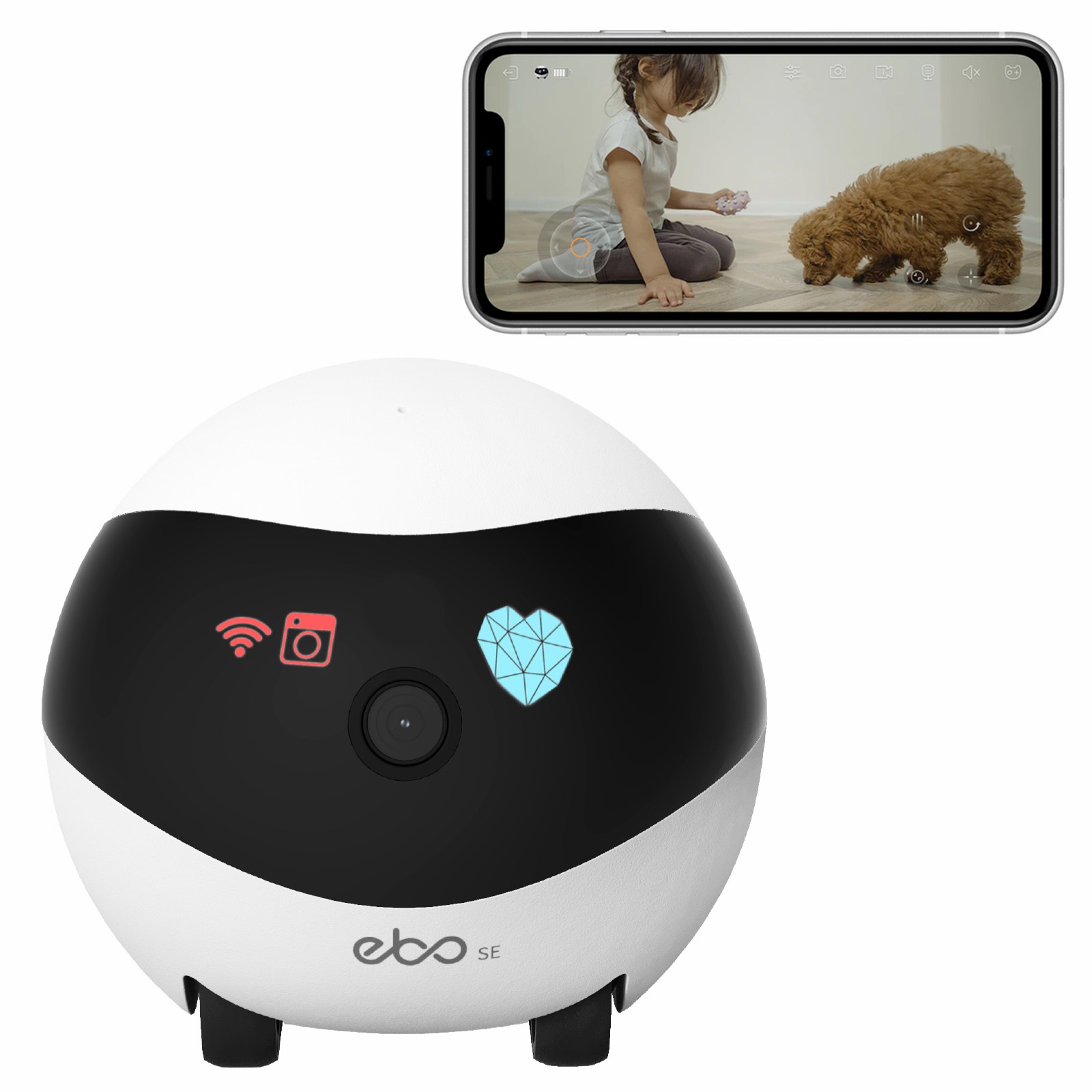 EBO SE 스마트 홈 로봇 동반자 보안 카메라 108 - Home Security Robot 리뷰 및 가격