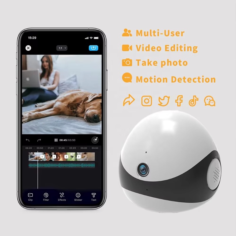 무선 2K HD 모바일 반려동물 로봇 카메라 AI 자동 - Home Security Robot 리뷰 및 가격