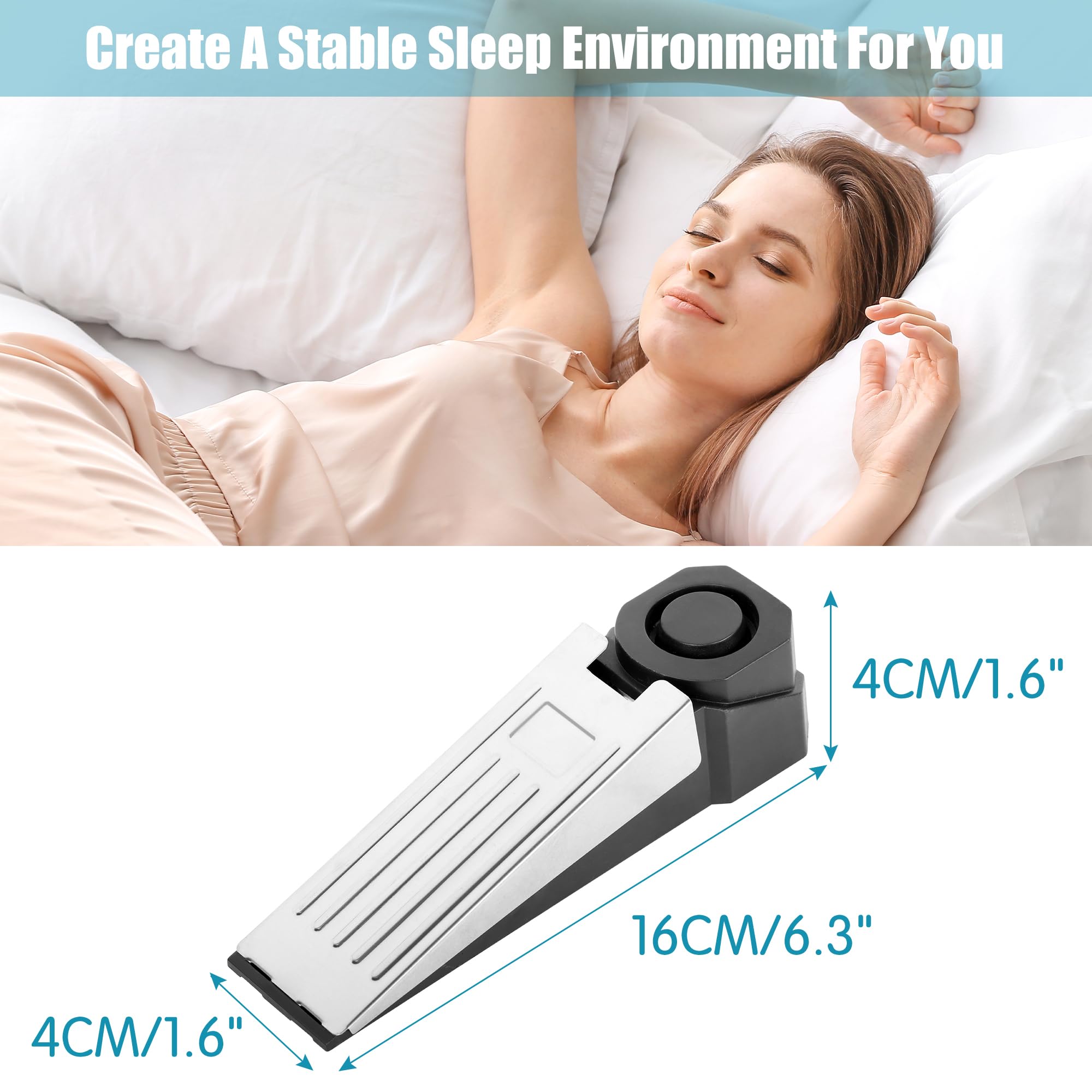 무선 도어 스톱 알람 시스템 120dB 웨지형 보안 바 - Sim Gsm Alarm 리뷰 및 가격