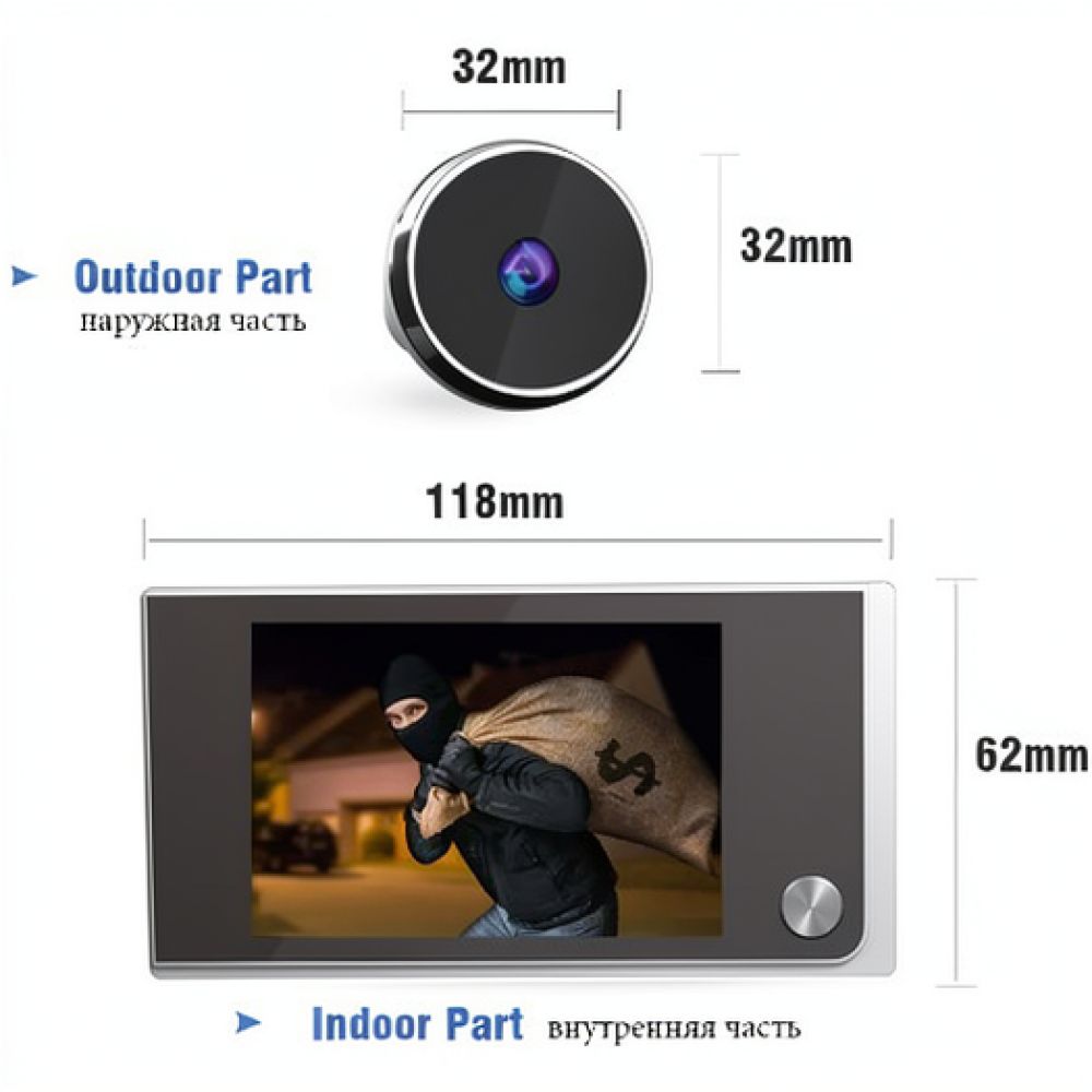 3.5인치 LCD 디지털 도어 뷰어, 보안용 현관 카메 - Home Security Front Door Camera 리뷰 및 가격